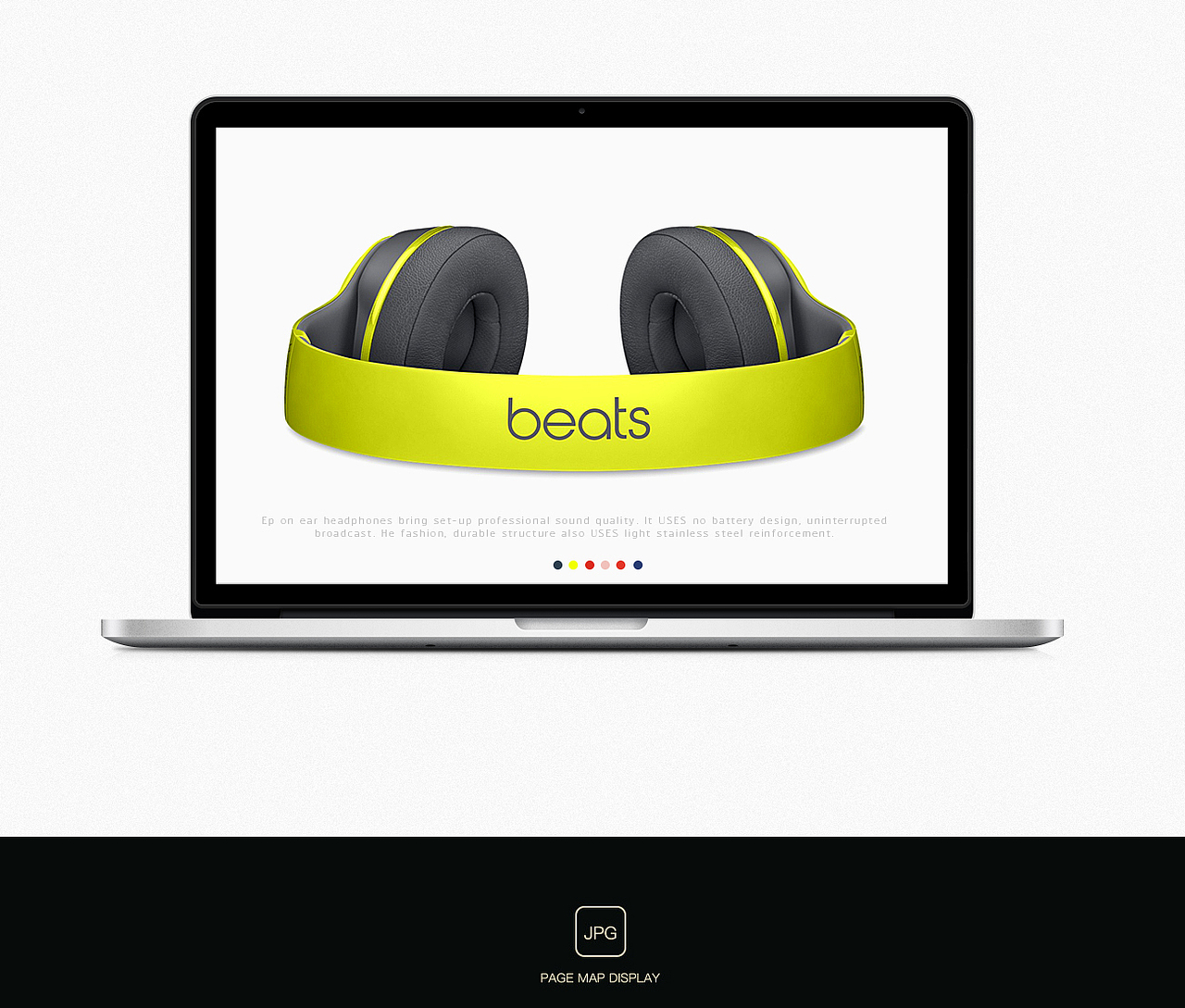 beats官网页面设计(带字体福利)