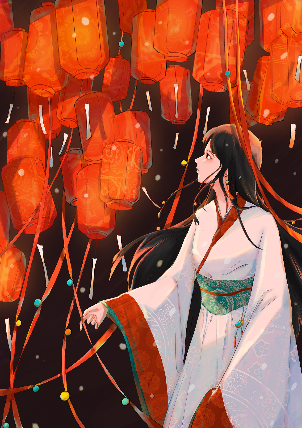 古风少女（图ZMjQxNTE4MTQ0） - 创作习作 - 站酷设计师小阿兰ll原创素材 - 站酷ZCOOL