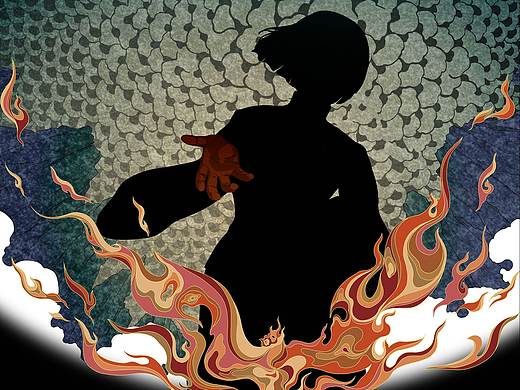 以魯迅散文詩(shī)為內(nèi)容的數(shù)字繪本《死火》（個(gè)人主頁(yè)-ZNDgyNDAxMDQ=） - 繪本 - 站酷設(shè)計(jì)師雨里原創(chuàng)素材 - 站酷ZCOOL