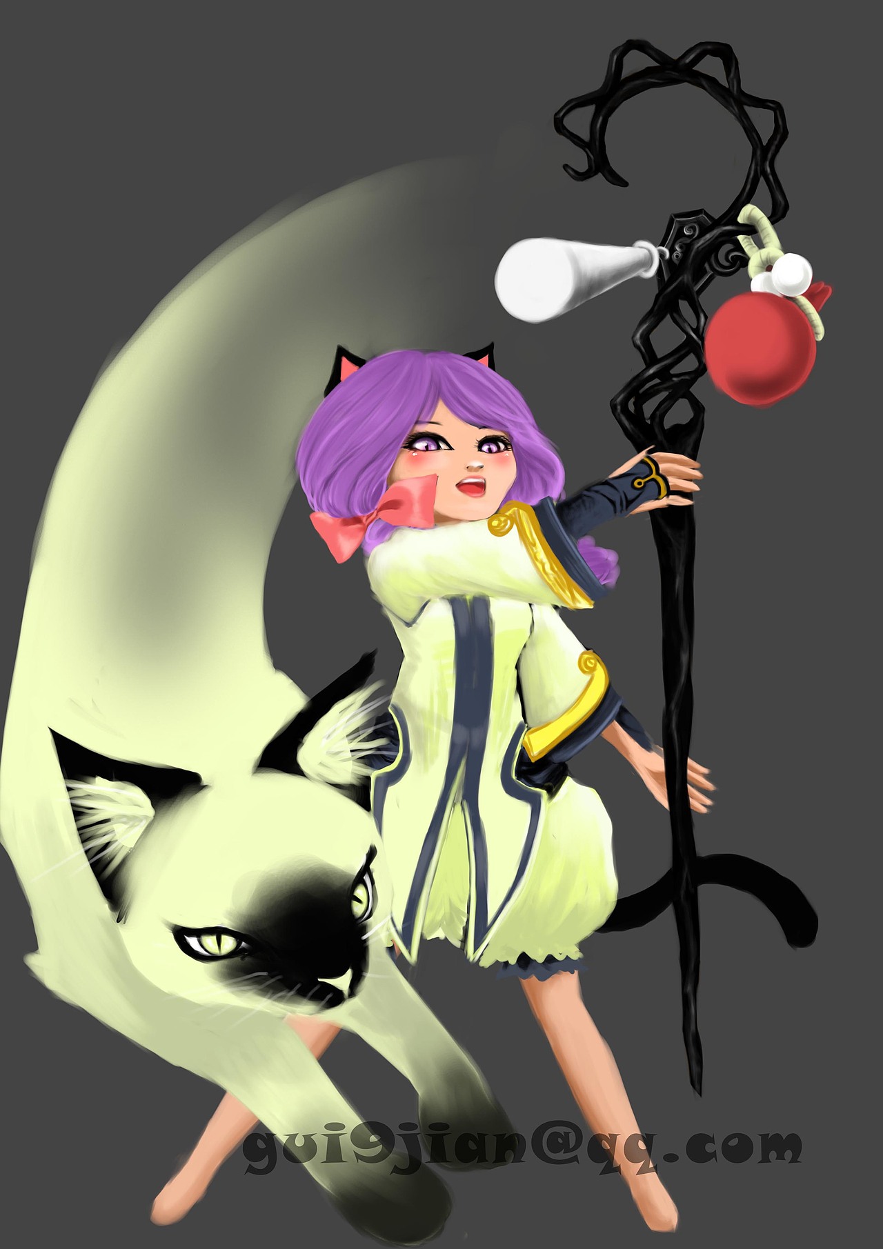 剑灵 召唤师 同人 插画 