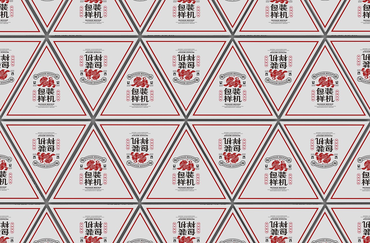 三角形食品包装盒样机