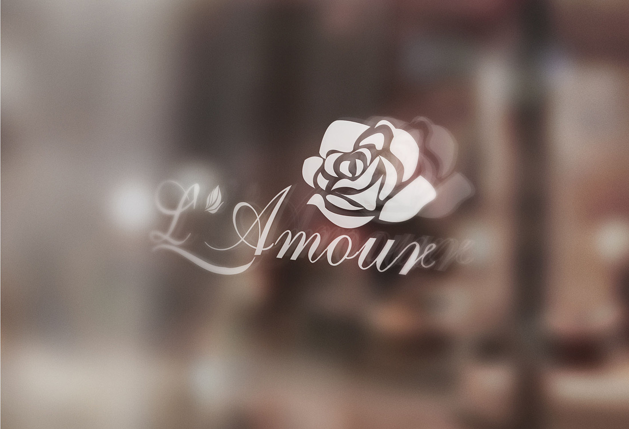 lamour花店logo设计
