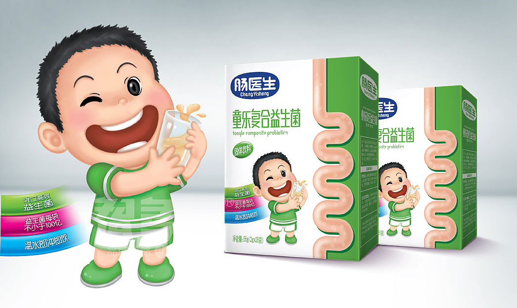 智多邦——肠医生复合益生菌策略包装 固体饮料包装设计 食品包装设计 食品品牌设计