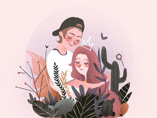 小確幸（個(gè)人主頁(yè)-ZMjYwNzkwMDA=） - 商業(yè)插畫(huà) - 站酷設(shè)計(jì)師胡桃阿花原創(chuàng)素材 - 站酷ZCOOL