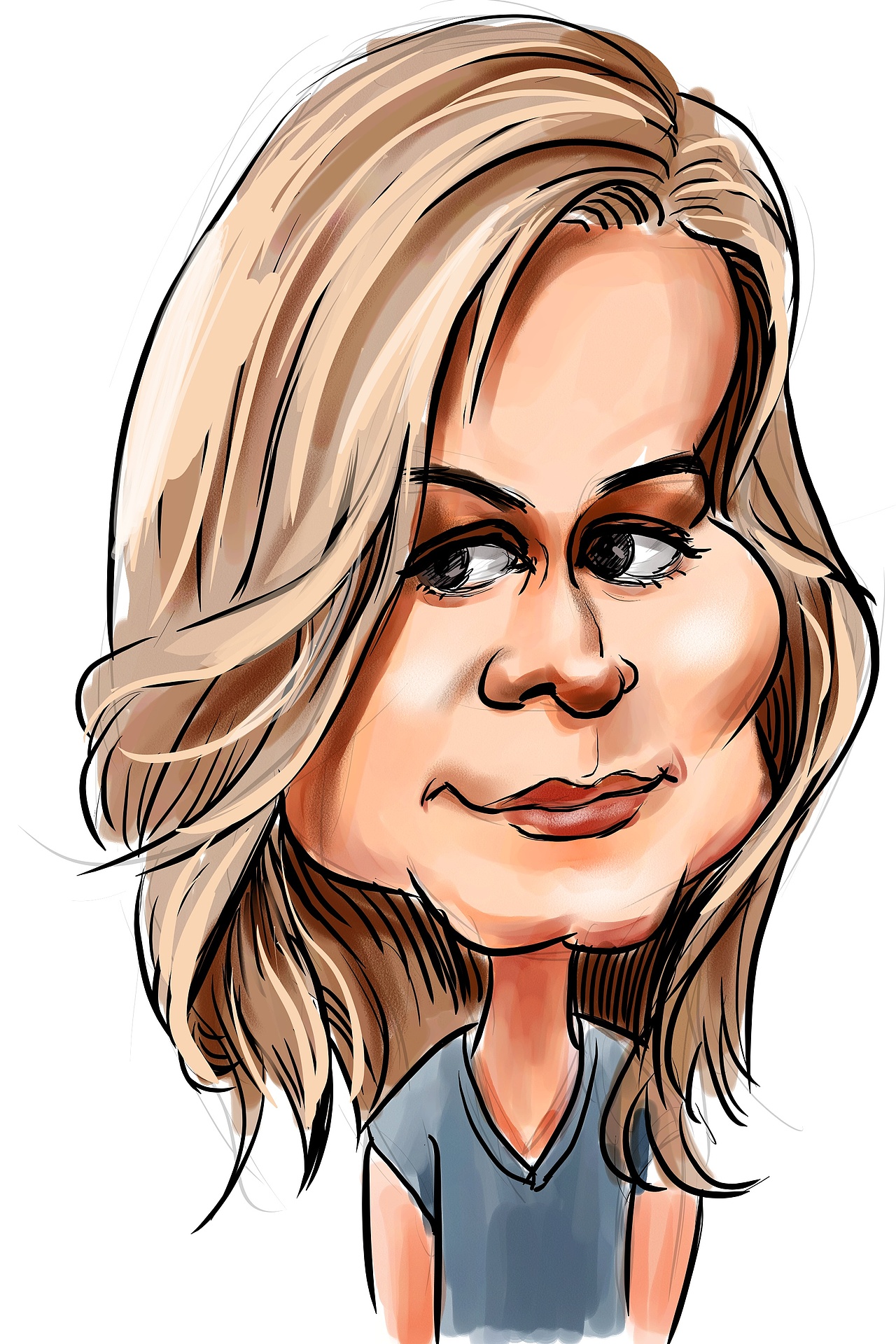 惊奇队长夸张肖像漫画