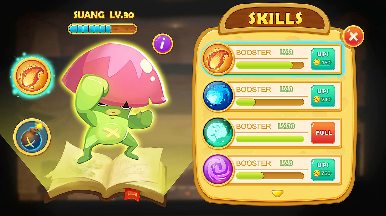 游戏UI：《Monsters Run！》（图ZMjkyMDE3ODg=） - 游戏UI - 站酷设计师乙耙原创素材 - 站酷ZCOOL