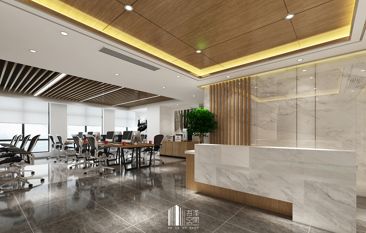 【吾泽空间】办公空间设计丨思智科技网络公司