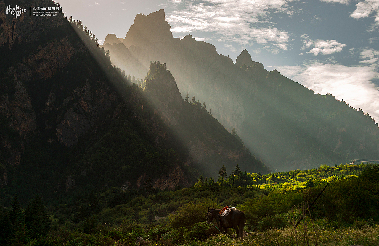 扎尕那的清晨（图ZMTY5MDUzMzY0） - 风光摄影 - 站酷设计师牵马远逸原创素材 - 站酷ZCOOL