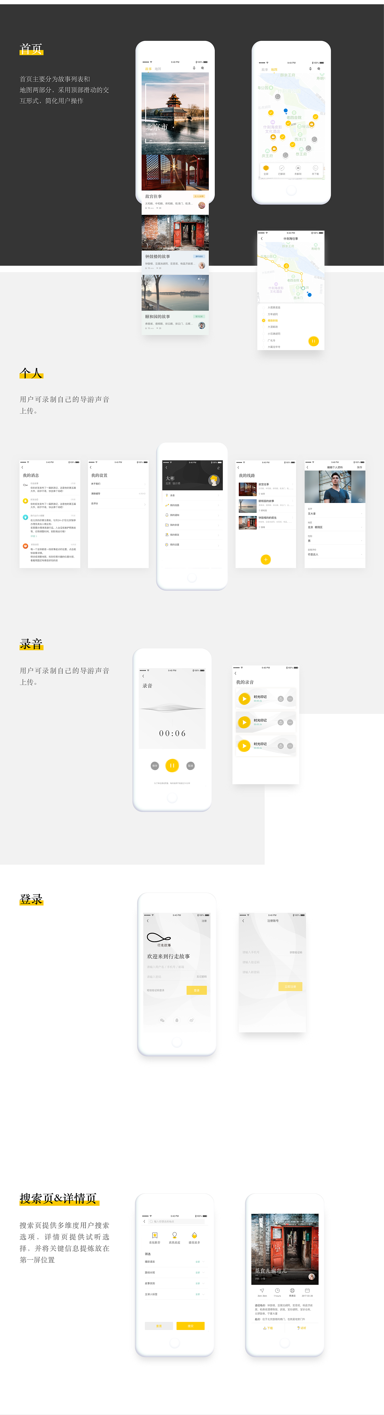 旅行UI作品（图ZMTQ2NjIzMjky） - APP界面 - 站酷设计师路上的风景原创素材 - 站酷ZCOOL