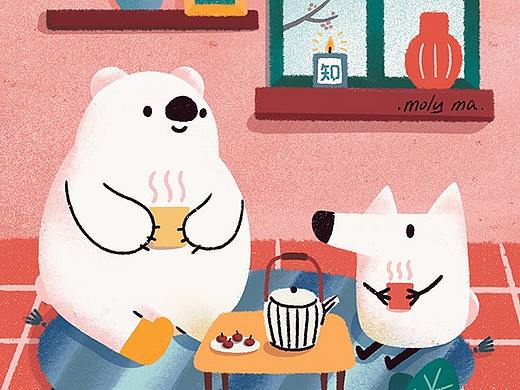 总结一下给知乎画过的刘看山节气开屏手机壁纸们