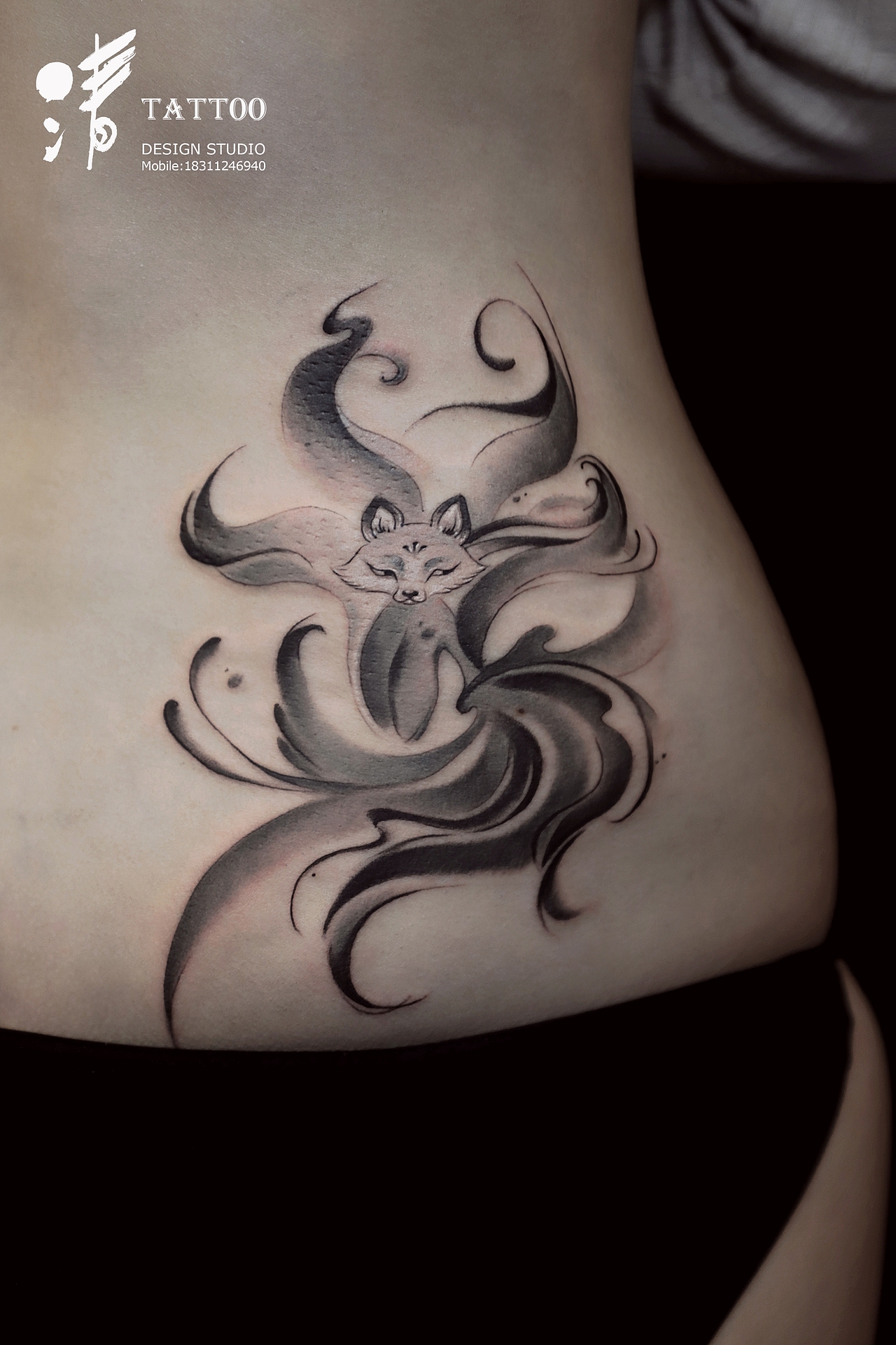 TATTOO-九尾狐（图ZMTMyODQ2NTQw） - 其他手工艺 - 站酷设计师尹钰云原创素材 - 站酷ZCOOL