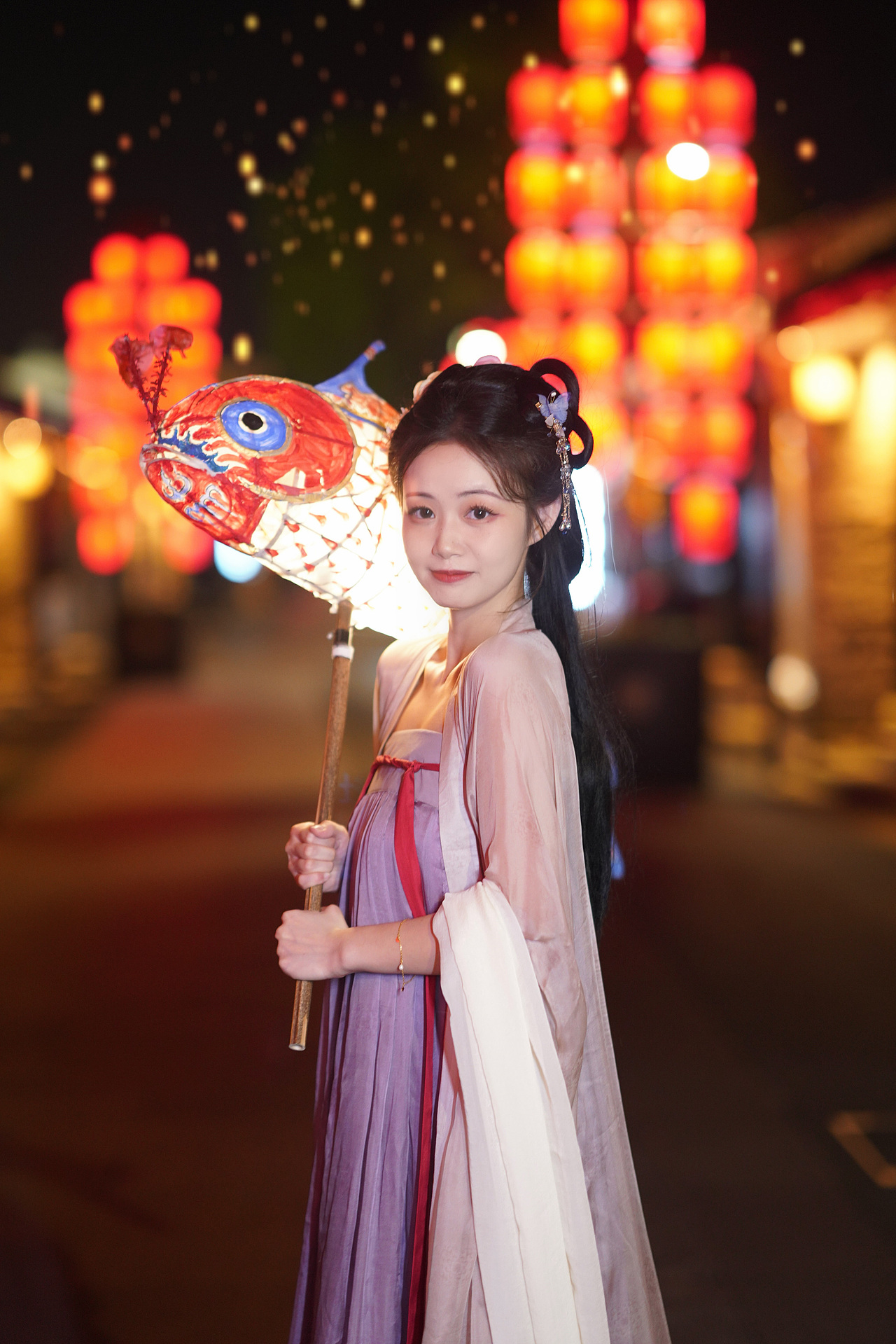 古镇汉服夜景《起舞霓桑》