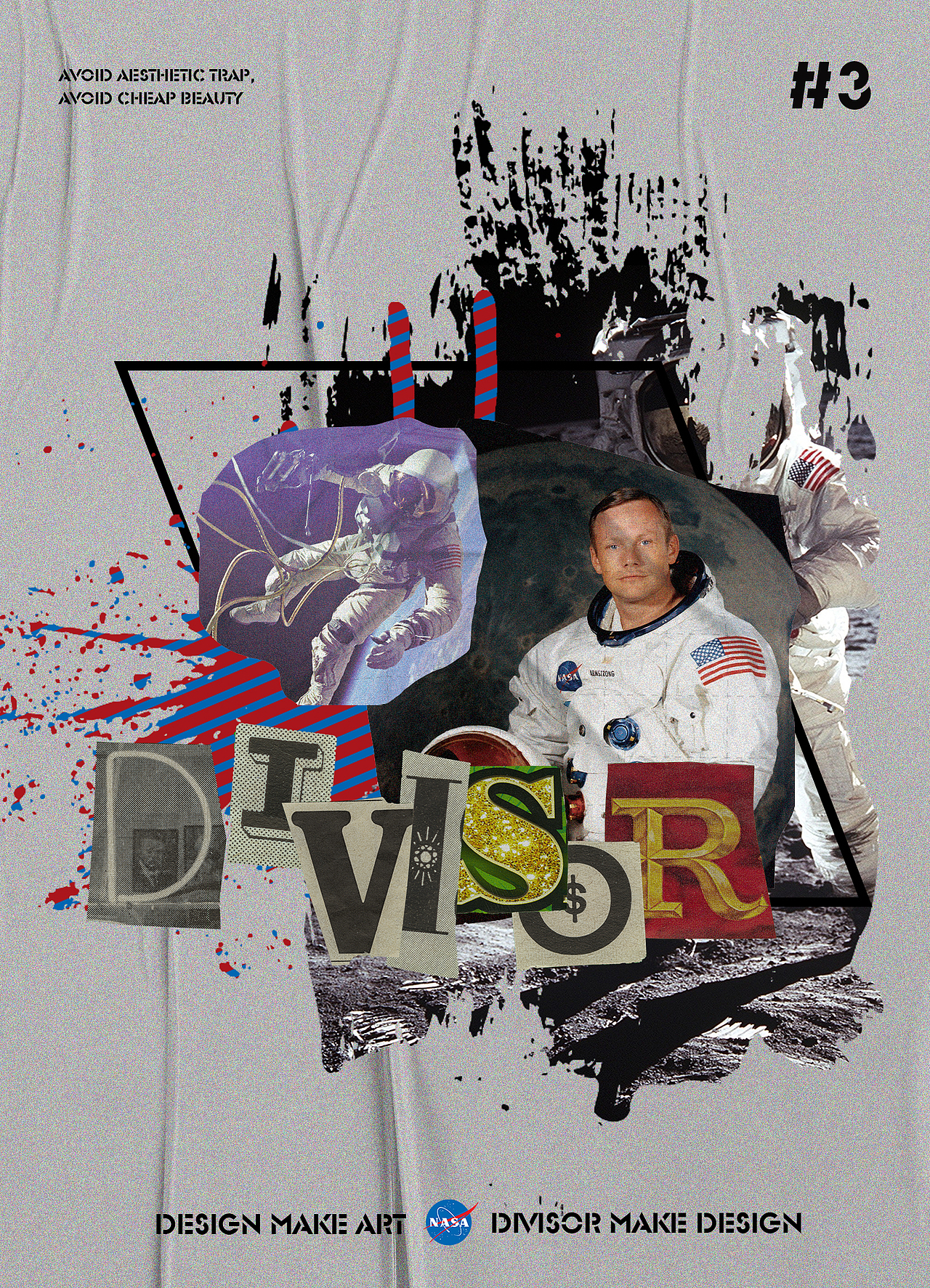 Vaporwave风/剪贴风格 个人练习海报