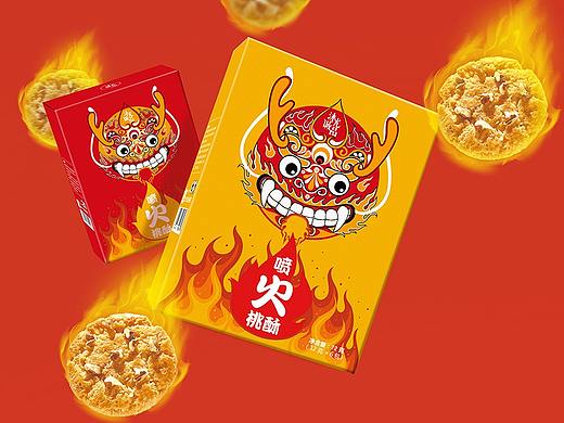 [ 沐光诚品 ] 桃酥包装设计_探寻脸谱下的文化