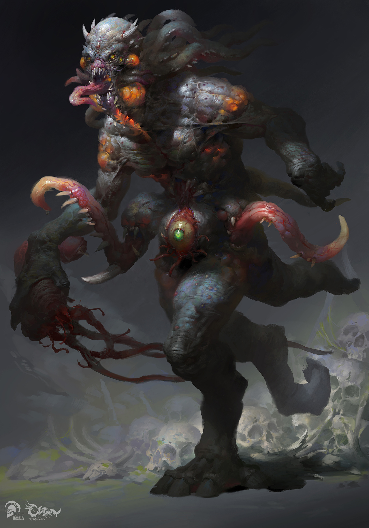 元素动力冯伟——怪物演示