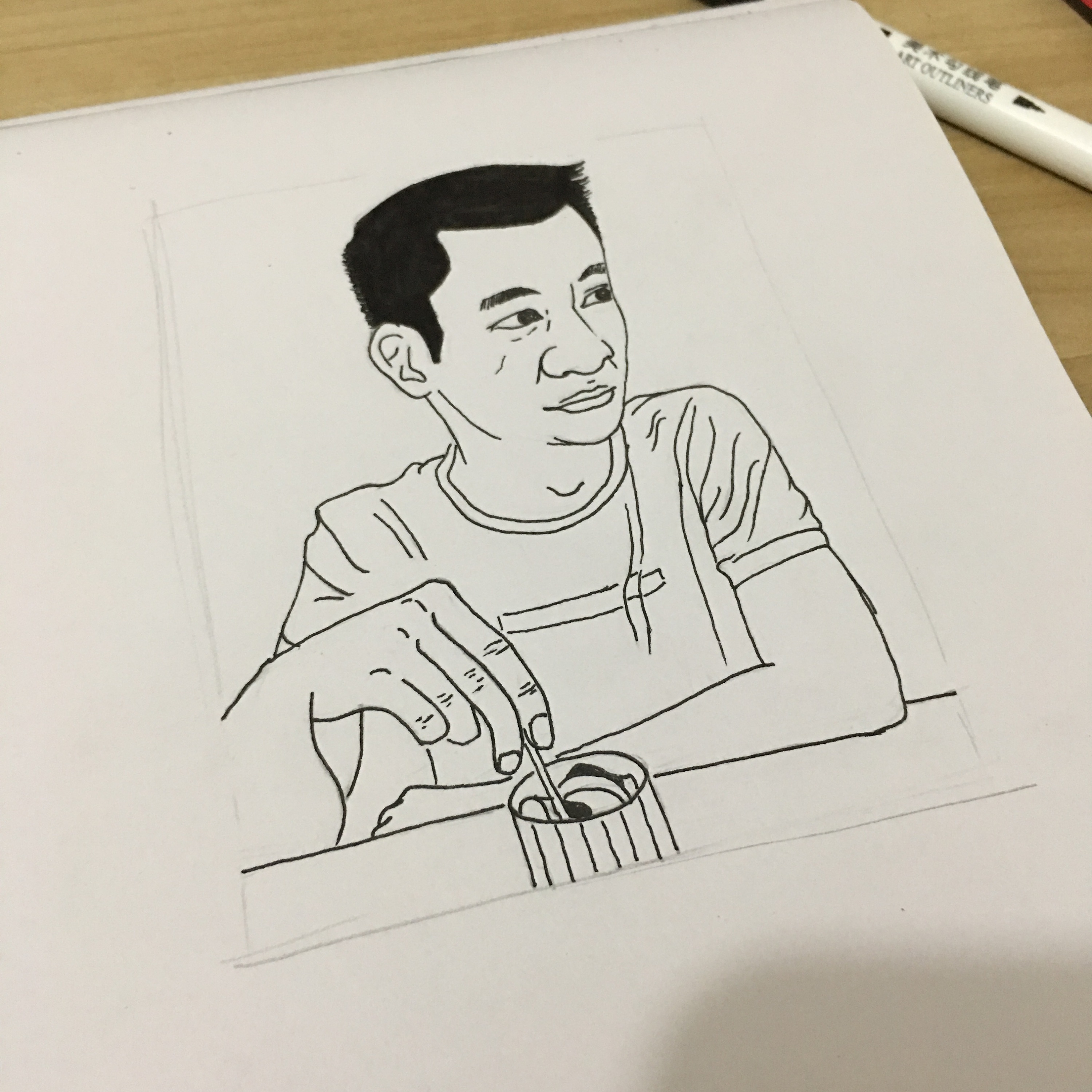 人物|纯艺术|钢笔画|joudylingling - 原创作品 - 站酷 (zcool)