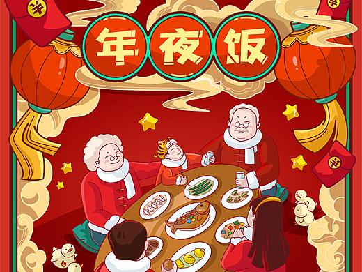 春節(jié)系列年俗（個(gè)人主頁(yè)-ZNTcxNDg2MzY=） - 商業(yè)插畫(huà) - 站酷設(shè)計(jì)師噠噠小胖叮原創(chuàng)素材 - 站酷ZCOOL