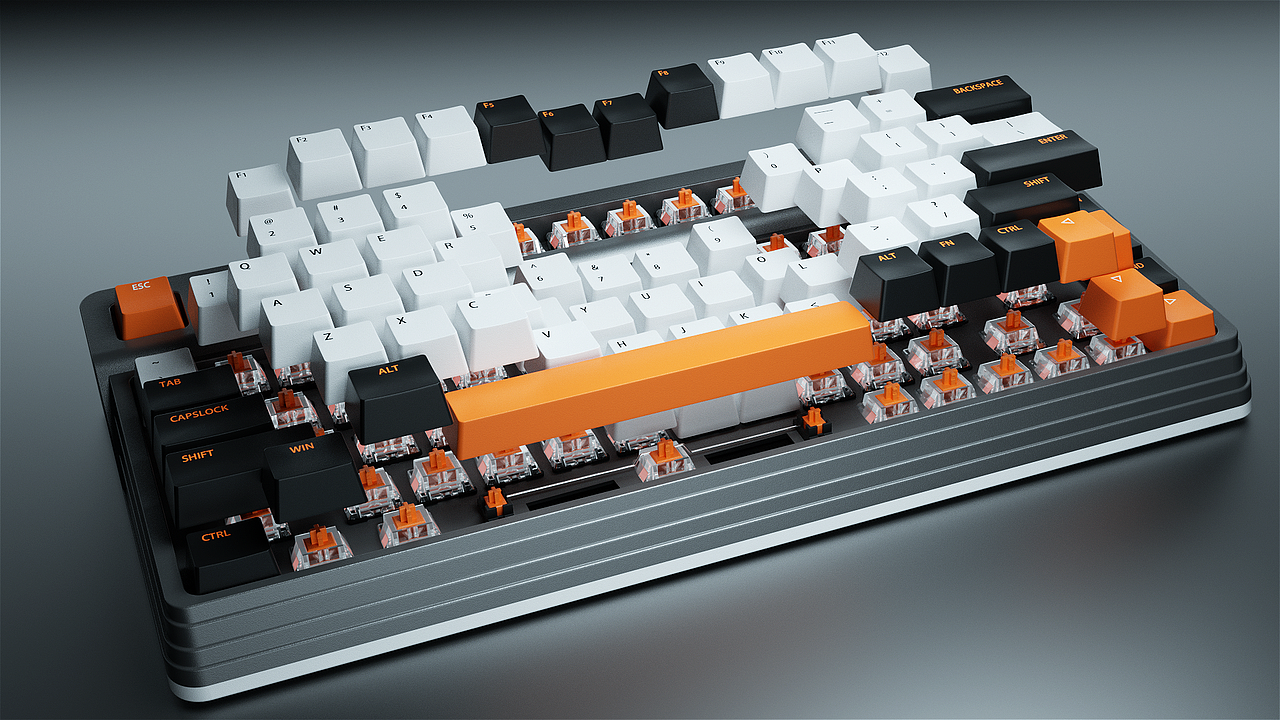 C4D IQUNIX L80-机械键盘 产品动画（图ZMjcwNjE4MjY0） - 产品 - 站酷设计师悔恨交加原创素材 - 站酷ZCOOL