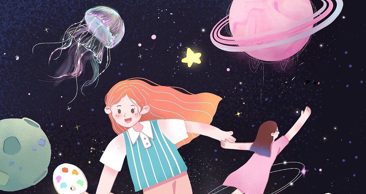 教师节扁平风插画