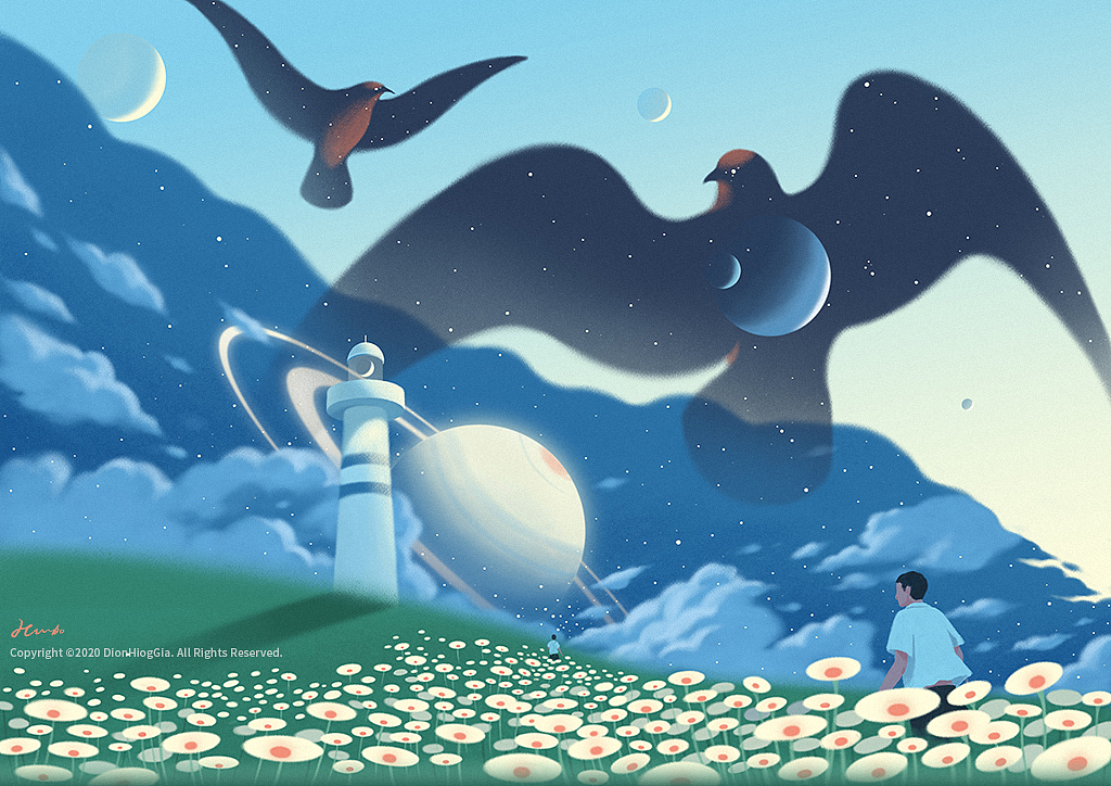 飞扬 | 系列插画汇总（图ZMjM2NjY3Njcy） - 艺术插画 - 站酷设计师张旭加XujiaZhang原创素材 - 站酷ZCOOL