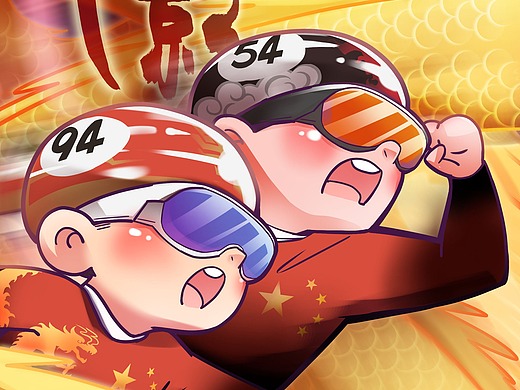 短道速滑中国军团【绝影】技能发动!冲鸭!