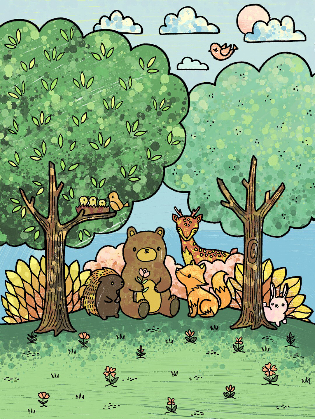 童悟（图ZOTIwOTIzMDA=） - 艺术插画 - 站酷设计师小鼻屎原创素材 - 站酷ZCOOL