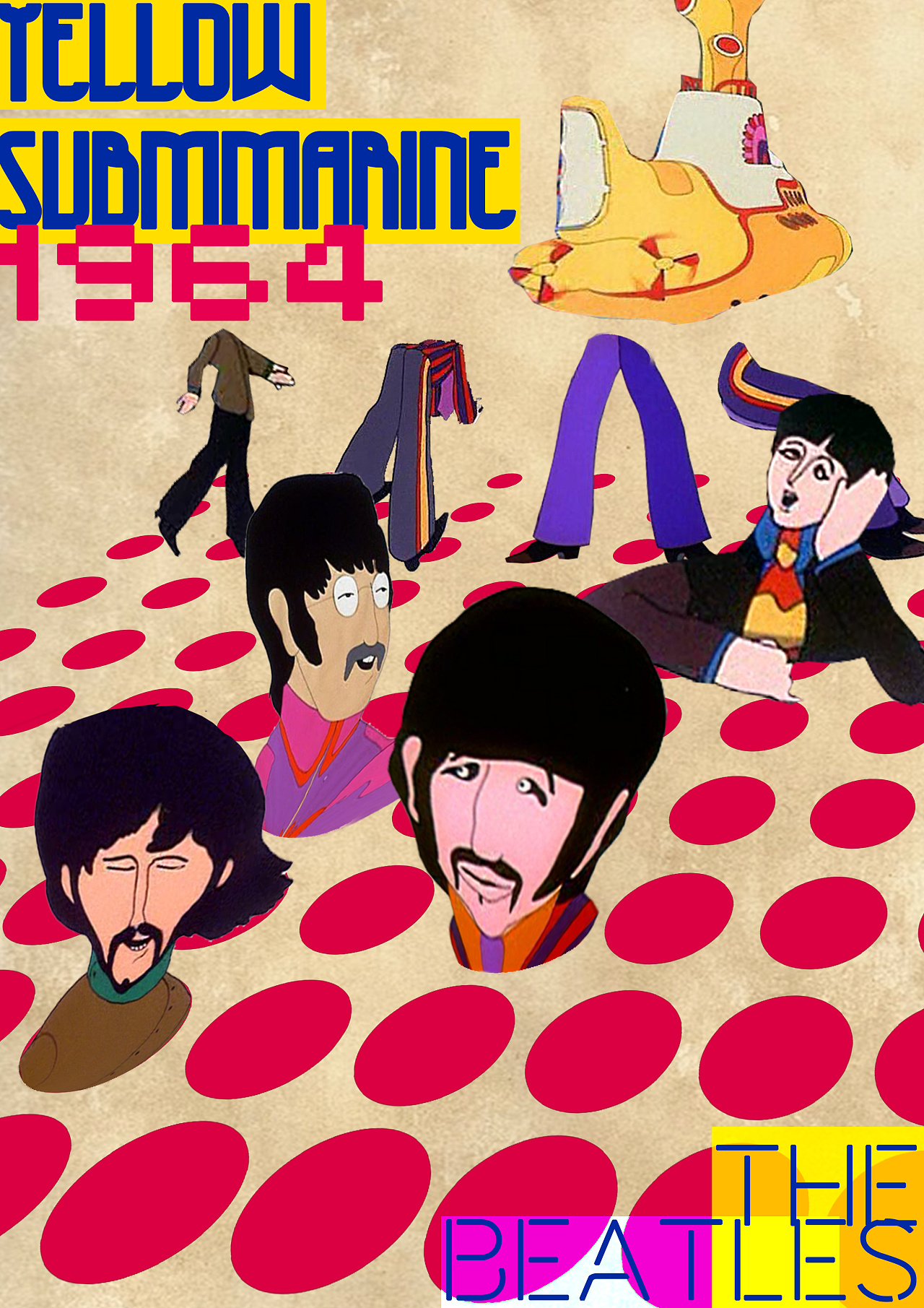 披头士-黄色潜水艇海报(beatles-yellow submarine)