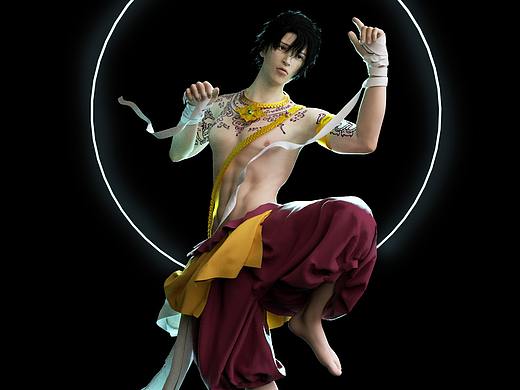 泰拳小哥（個人主頁-ZNDYzNjM4MDQ=） - 人物/生物 - 站酷設(shè)計師MetaEarth原創(chuàng)素材 - 站酷ZCOOL