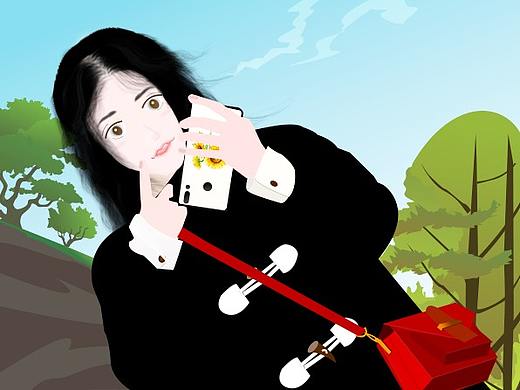 自画像 插画（你确定不是来黑自己的？？哈哈）