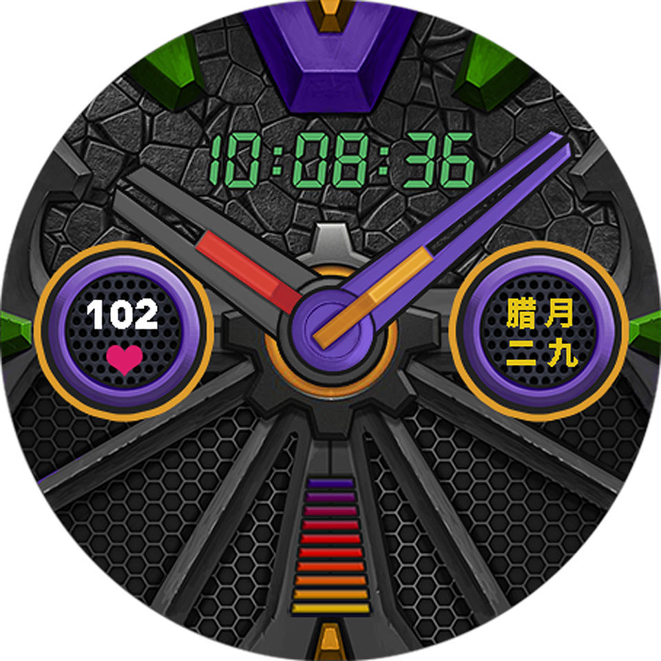 暗绿机甲登录华为官方表盘市场啦