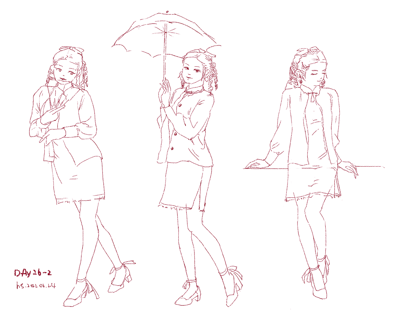 #速寫60天挑戰(zhàn)賽# Day 26 @速寫班長（圖ZMjk0NDE3ODA4） - 創(chuàng)作習作 - 站酷設計師寒沬沬原創(chuàng)素材 - 站酷ZCOOL