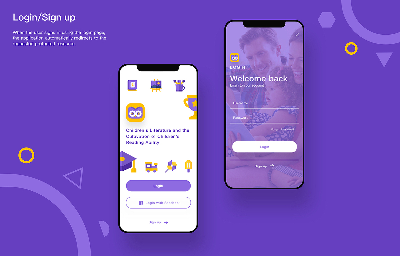 Owlbook APP儿童阅读应用设计（图ZMTYwNTk0MTQ0） - APP界面 - 站酷设计师大元pxyair原创素材 - 站酷ZCOOL