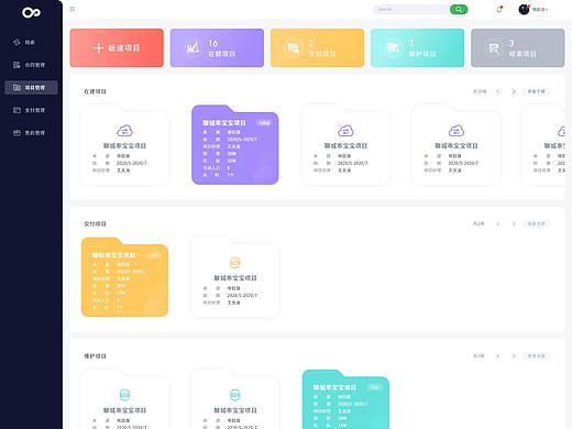 商业数据管理项目管理软件页面