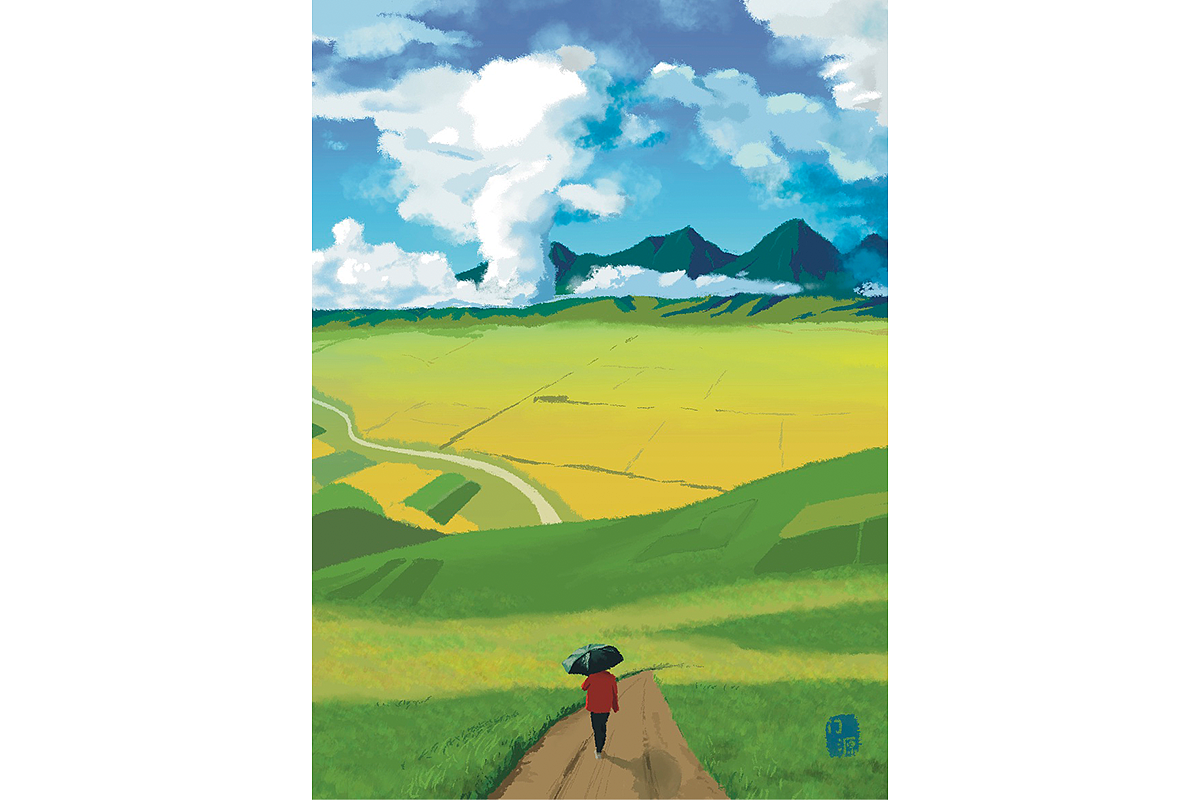 旅行插画-甘肃青海