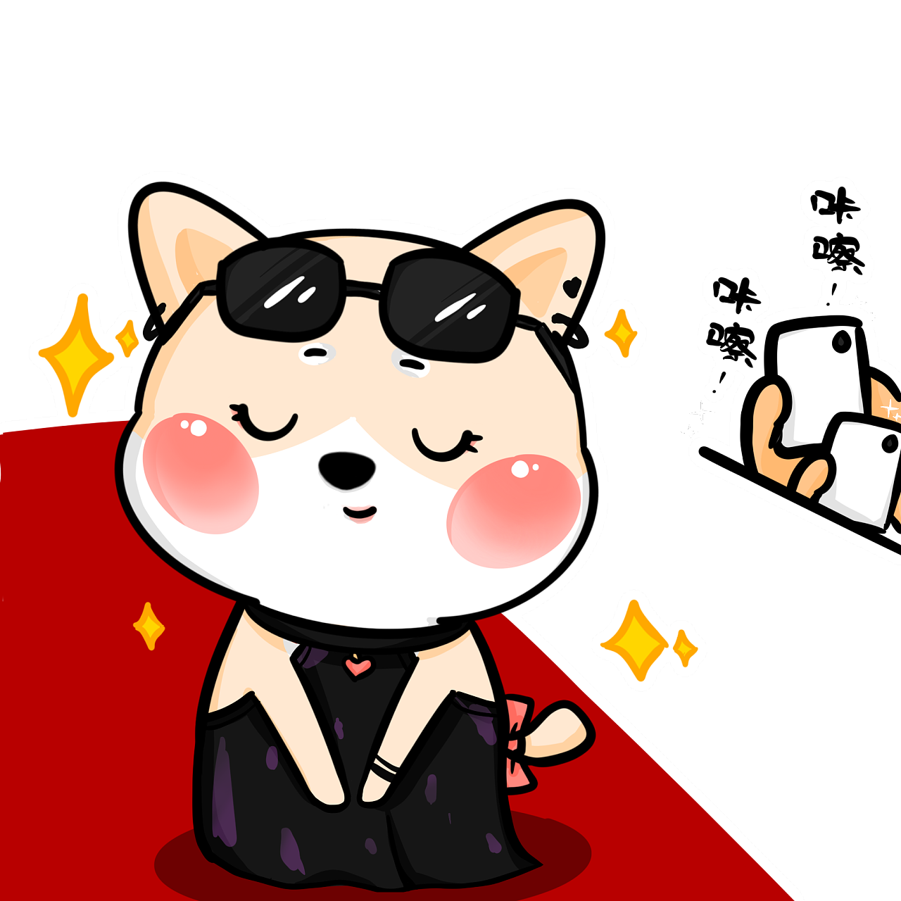 小二呆可爱静态|动漫|网络表情|满满的小喵喵 - 原创作品 - 站酷