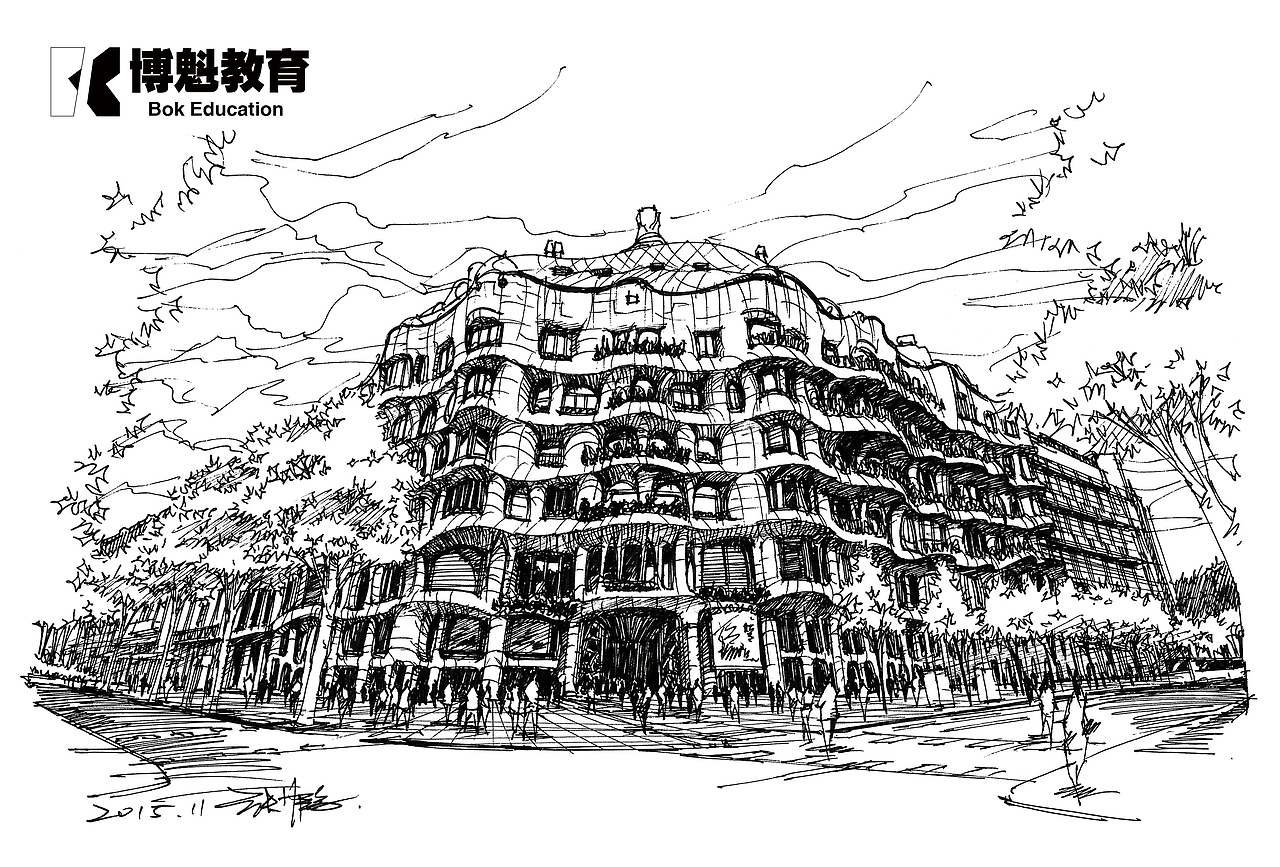 世界著名建筑速写