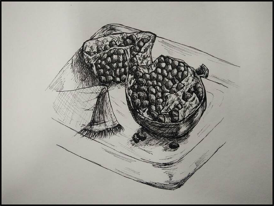 手绘练习——实物临摹|纯艺术|绘画|半果三三 - 原创作品 - 站酷