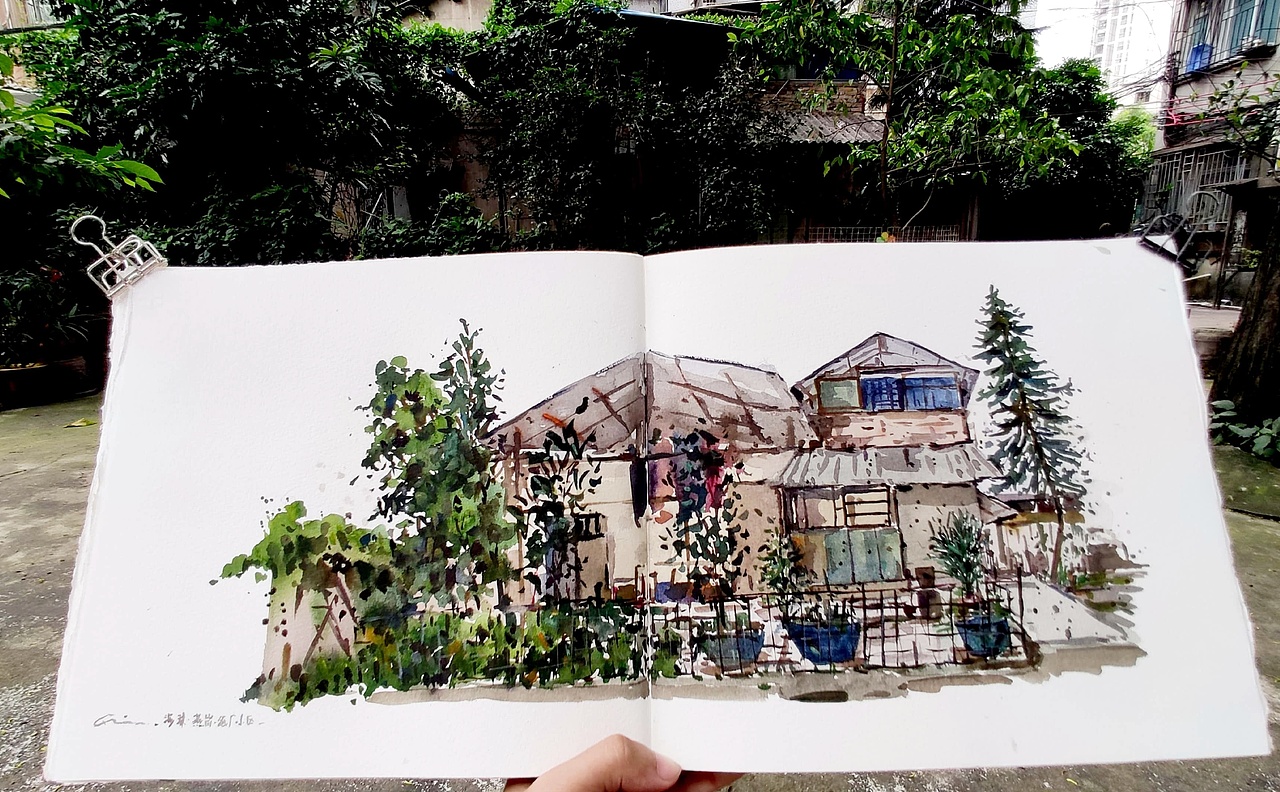 绘本11 那些边走边画的时刻(图ZMTY2Mzc1NDg4) - 绘画 - 站酷设计师画画的陈一丘原创素材 - 站酷ZCOOL
