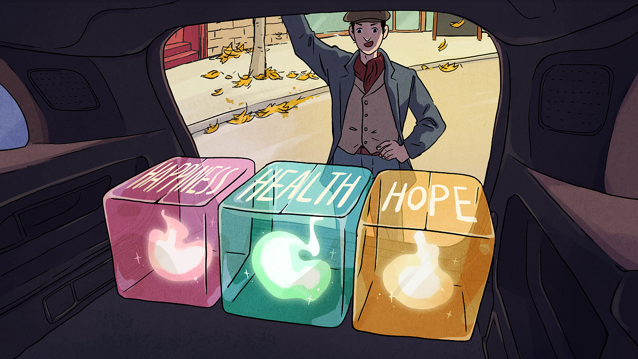 奔驰新年动画部分分镜设计（图ZMjM5MDQ1NTA4） - 商业插画 - 站酷设计师锅巴巴巴巴巴巴巴原创素材 - 站酷ZCOOL