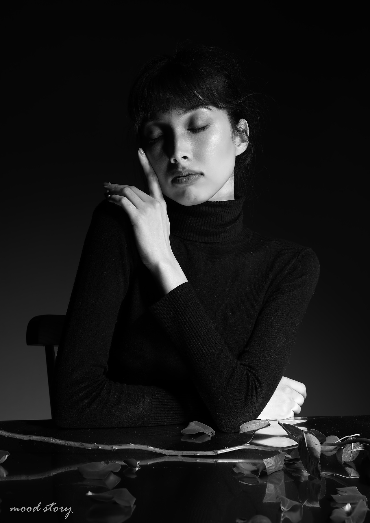 黑白人像棚拍（图ZMjQ2NjMyNzEy） - 人像摄影 - 站酷设计师Z55430251原创素材 - 站酷ZCOOL