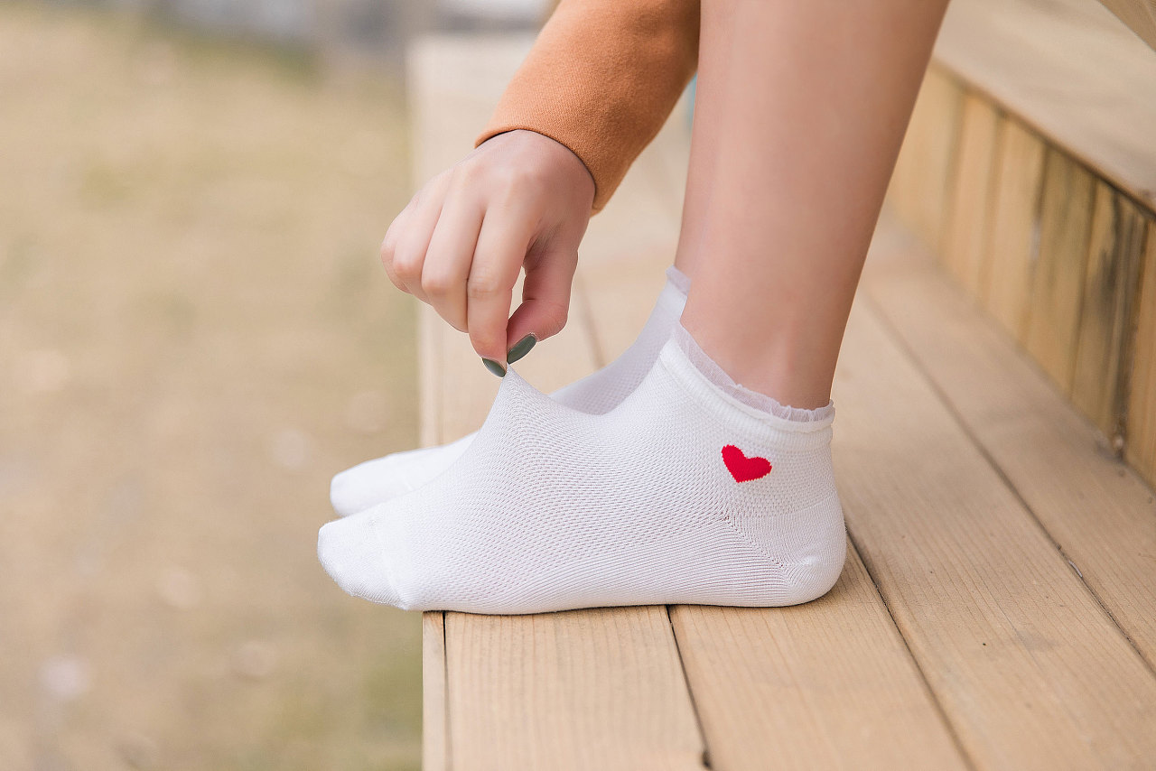 2019春夏女袜船袜袜子短袜爱心袜白袜子日系ins民宿