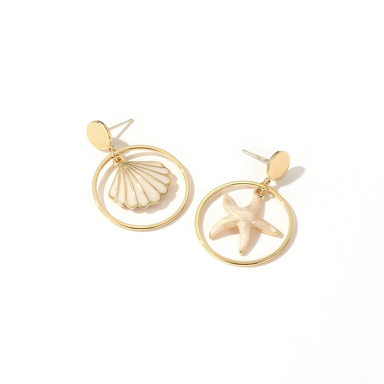 耳钉白色简约系列饰品