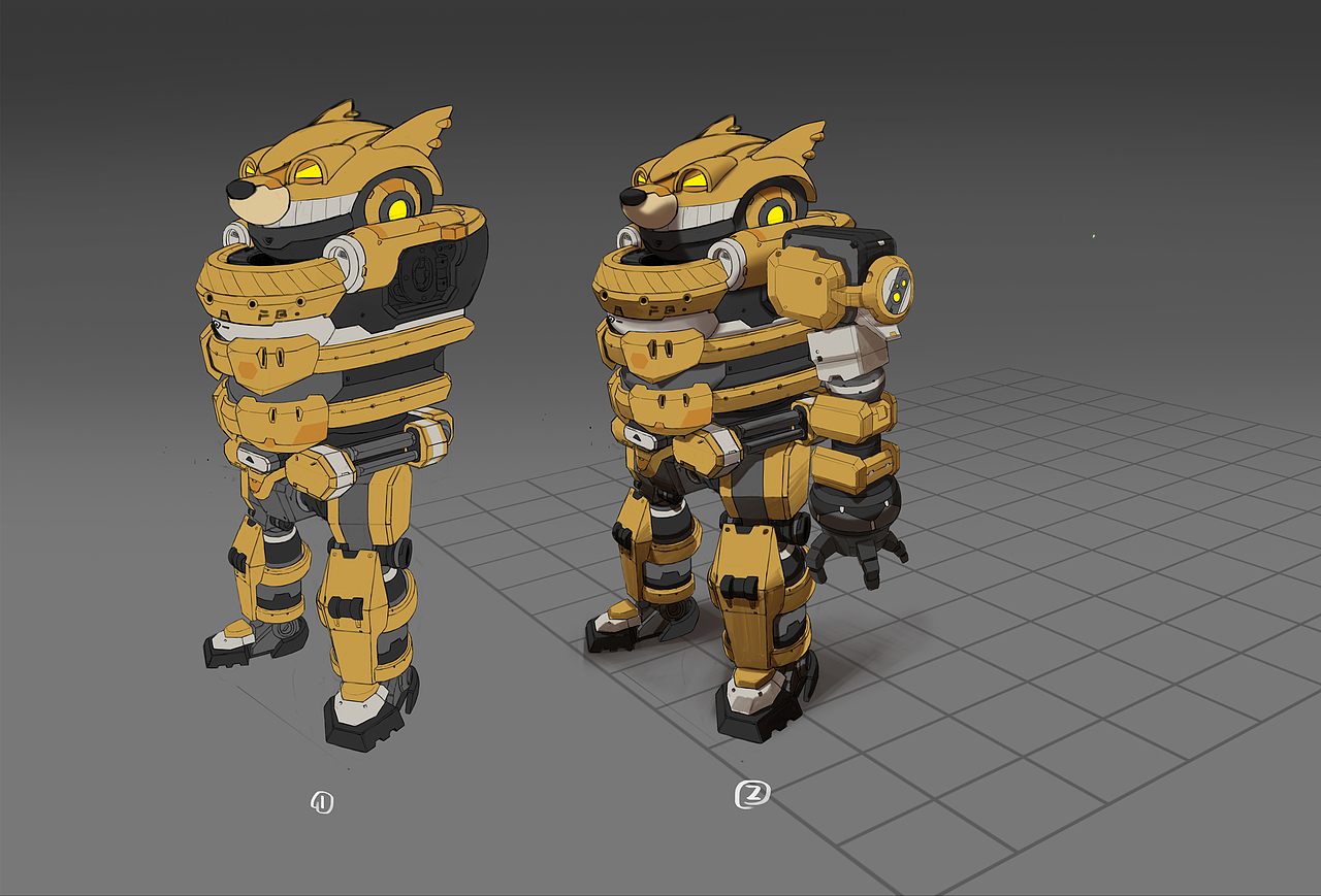 阿里动物园设定小样稿