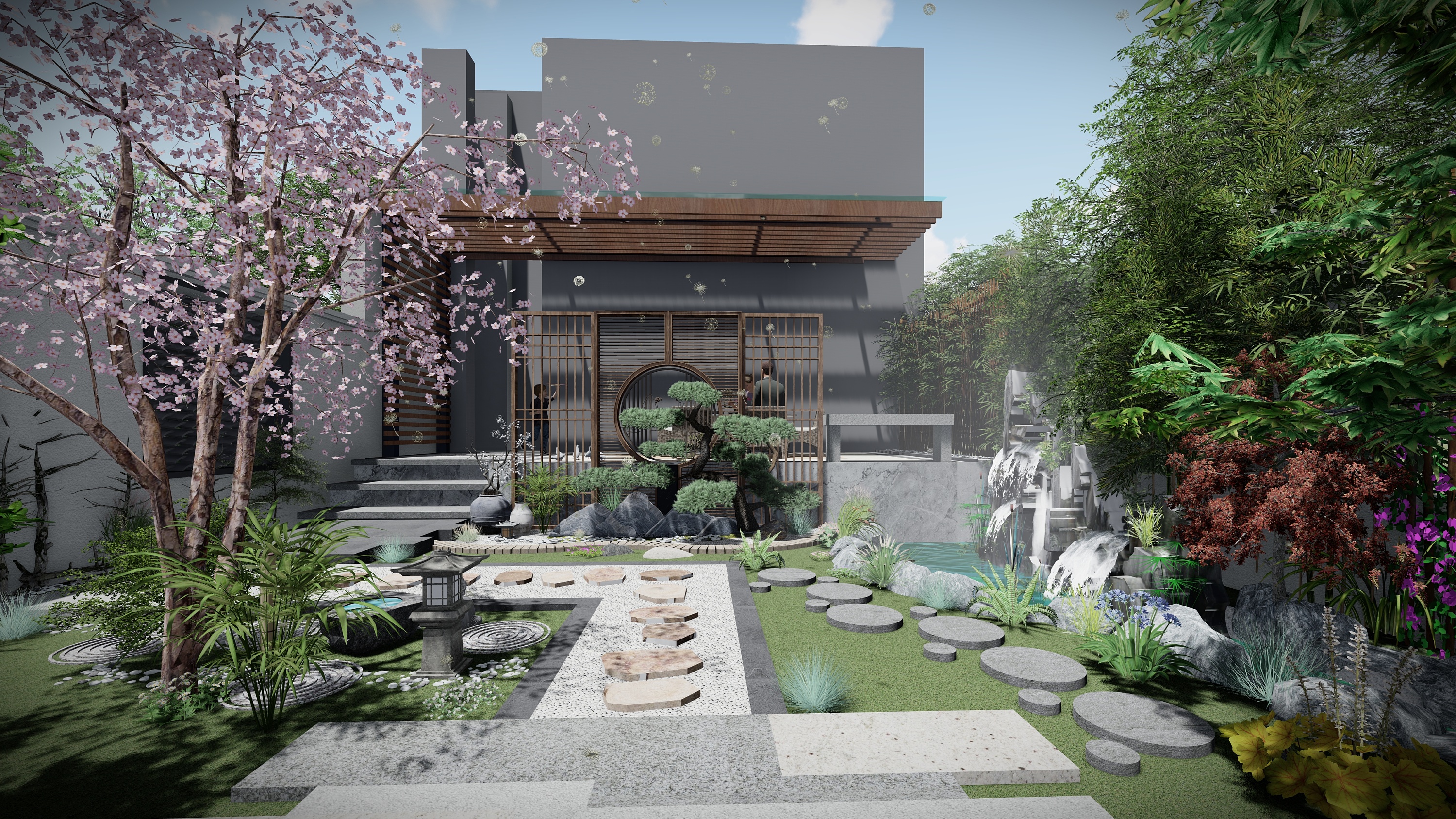 禅意庭院设计-长沙同升湖