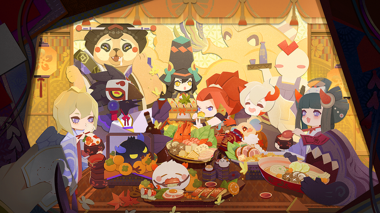 纸片风格KV（图ZMjM0MzY1NTQ0） - 游戏原画 - 站酷设计师soengsoeng原创素材 - 站酷ZCOOL