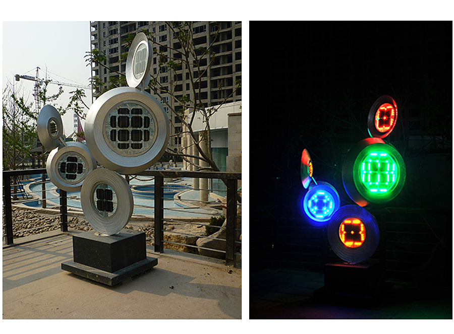 太阳能光电雕塑