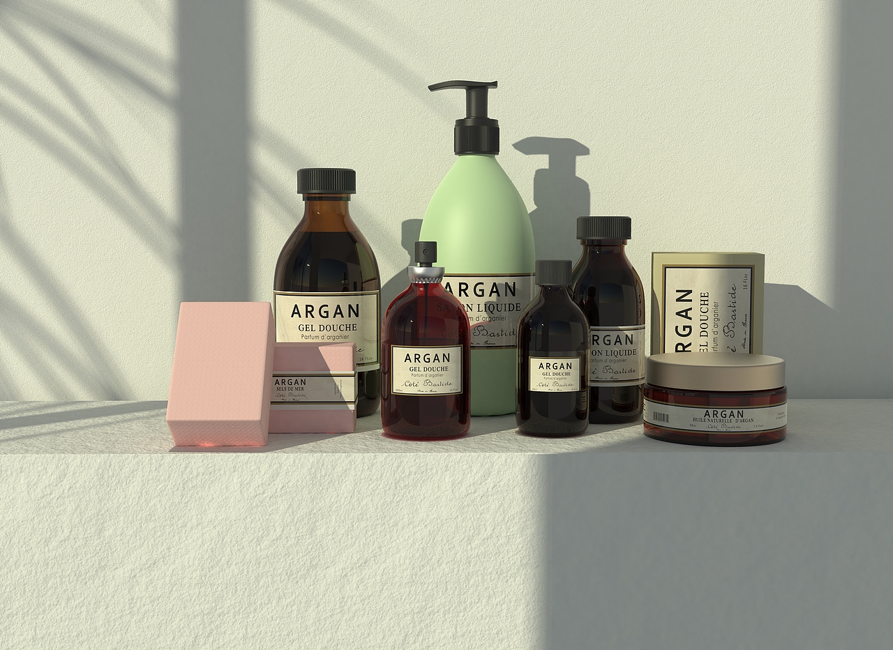 卫浴用品的渲染