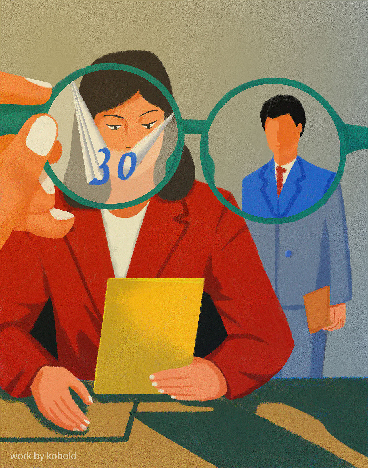 这是给文章《男士优先,中国女性面临婚姻和工作困局》画的图。
<br>一直蛮喜欢编辑插图的,所以这张算是我2021年最喜欢的一张图之一了。