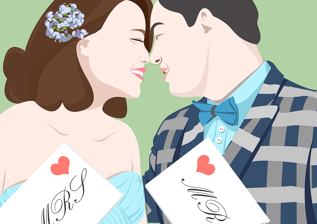 亲朋好友结婚照插画~~（图ZNDMyMjQ0OTI=） - 创作习作 - 站酷设计师liuqiing原创素材 - 站酷ZCOOL