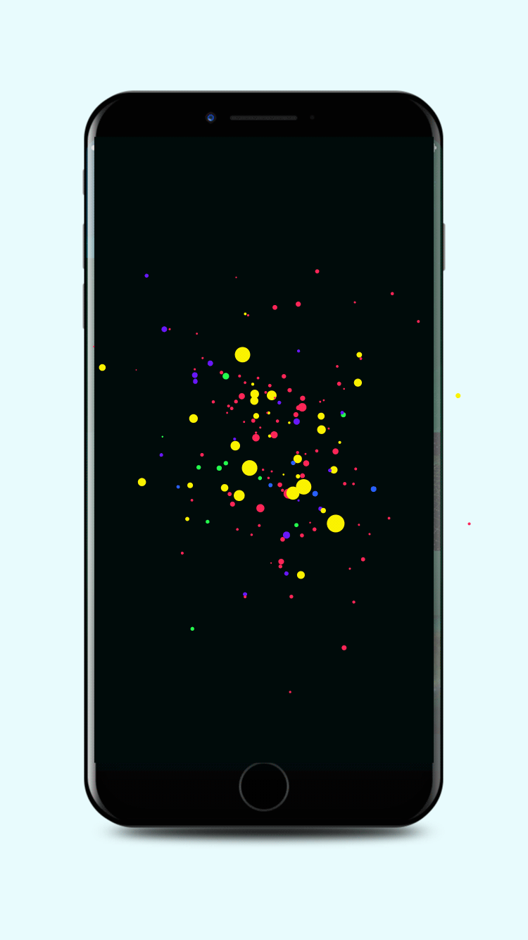 Dynamic Font Design 彩虹小球飞入字体设计